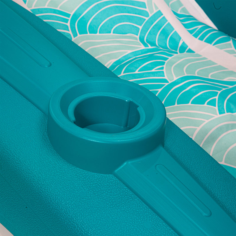 XtremepowerUS Swimming Pool Floating Chaise Lounge Padded Cushion With